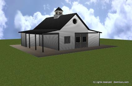 Check out all of our Horse barn designs and plans