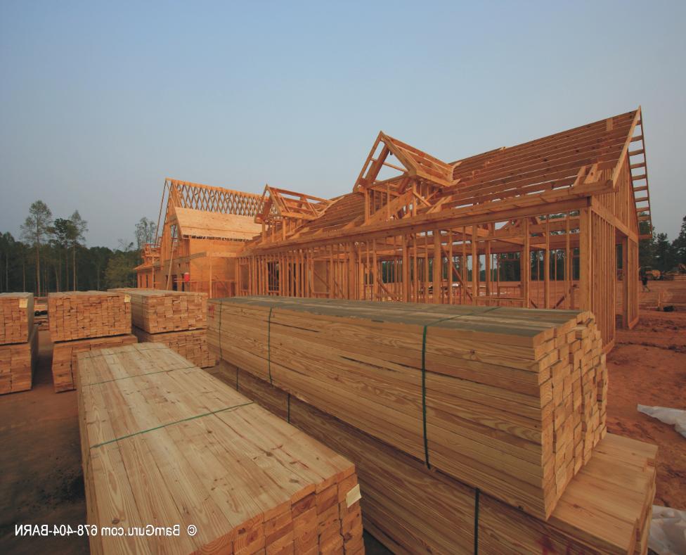 Heavy Post and Beam Framing For This One Of A Kind Pole Barn Building