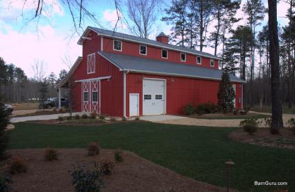 Very large pole bole barn built in georgia has room for everything
