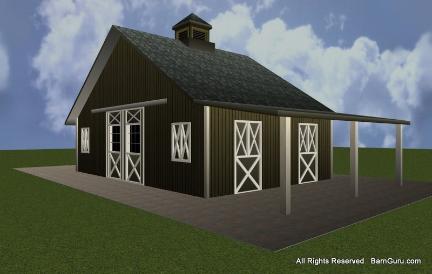 Choose board and batten as a siding choice on your new barn
