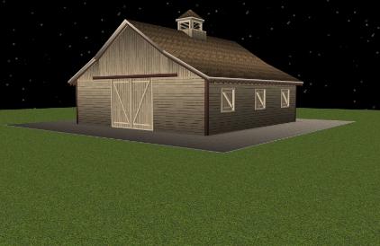 Old time feel and style horse barn