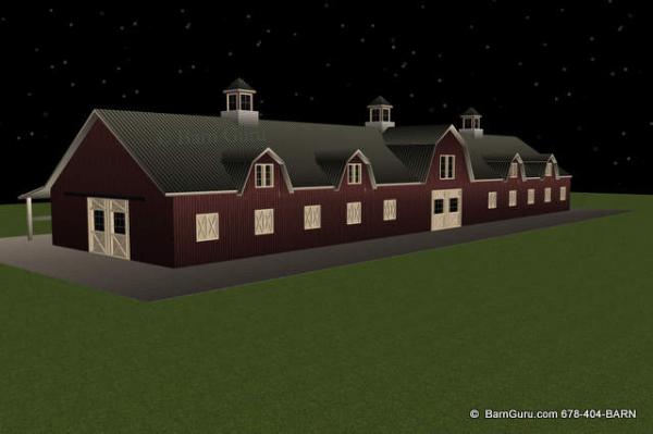 6 Stall Pole Barn