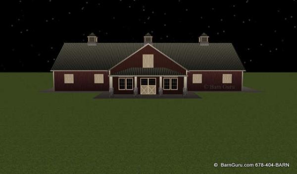Just Add Horses and Funiture To This Horse Barn