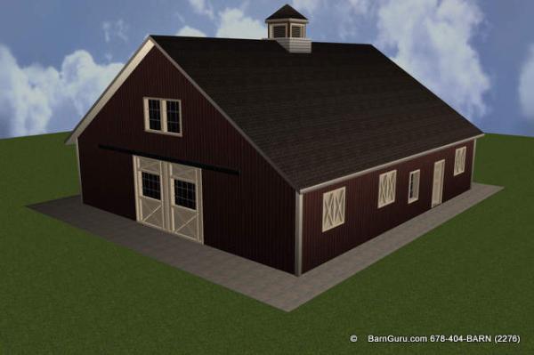Live with your babies in this 5 stall horse barn - apartment included