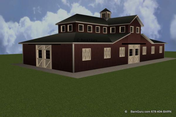 Monitor Hip Style Horse Barn