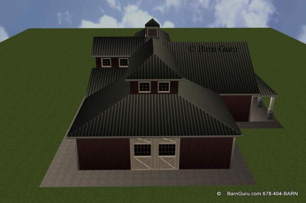 West Elevation Horse Barn