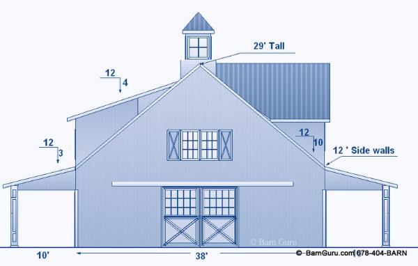 horse barn elevation