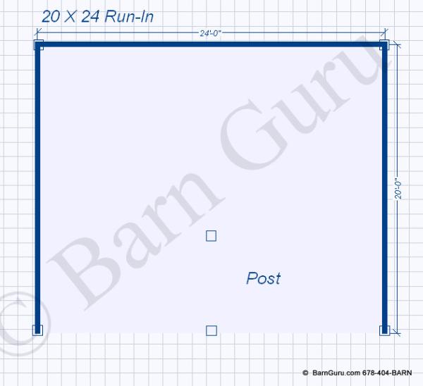 Floor Plan Shed 20 x 24
