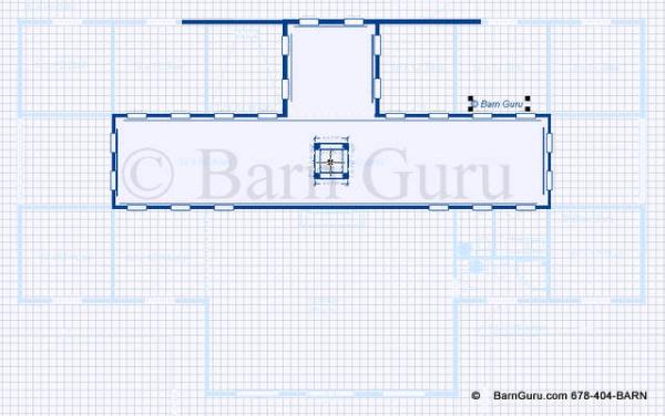 Raised Aisled Open Area In Barn Plan