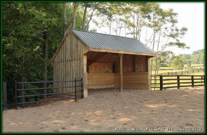 Board & Batten Horse Run - In - Georgia Horse Barn Builder