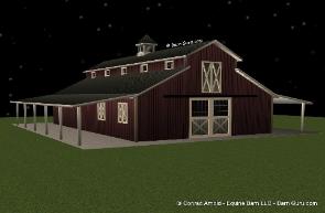 6 Stall Horse Barn - Conrad Arnold - Barn Guru .com