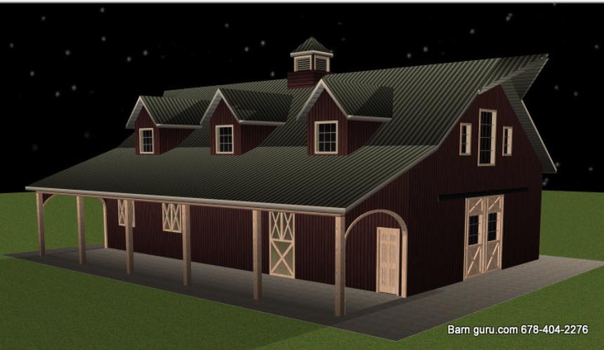 HORSE BARN WITH LIVING QUARTERS IN NORTH GA