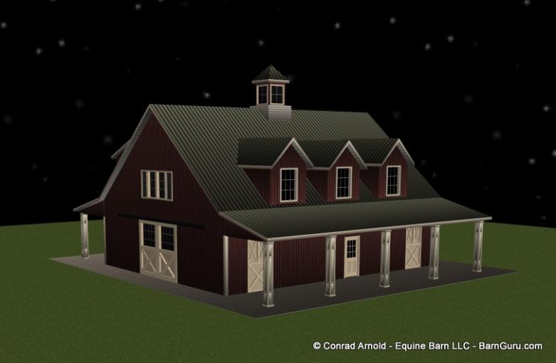 5_Stall_Horse_Barn_With_Living_Quarters